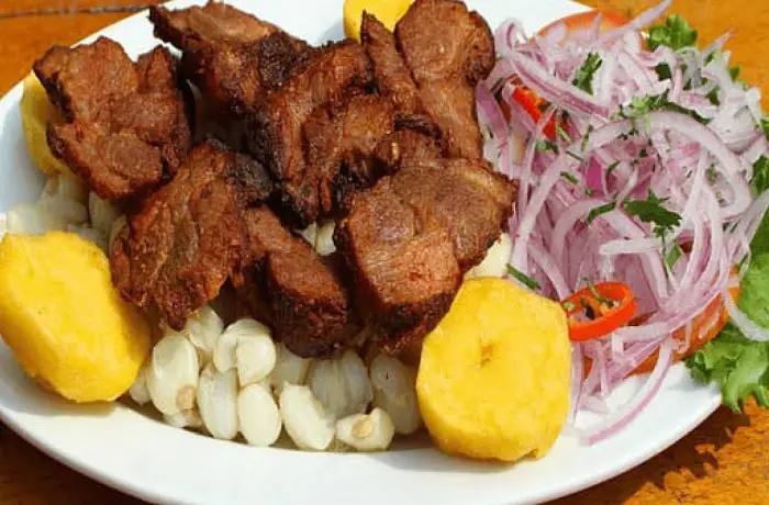 Receta de chicharrón de chancho Receta de chicharrón de chancho