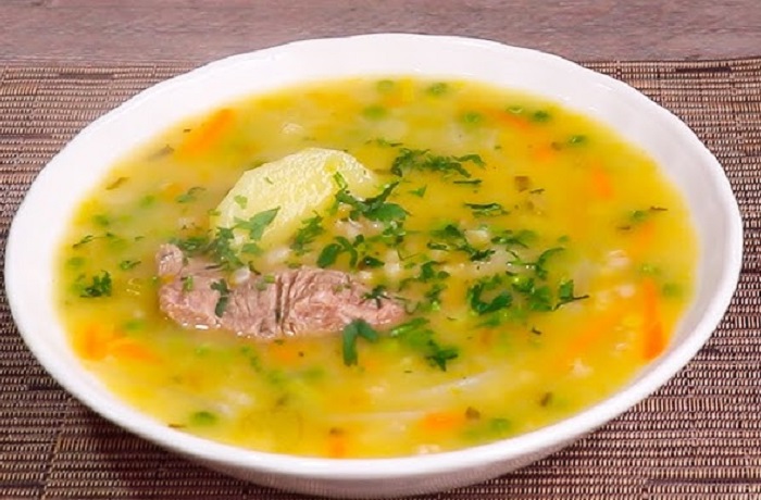 Receta de sopa de trigo con carne - Comidas Peruanas