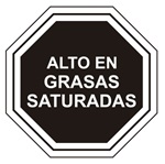 Alto en grasas saturadas Alto en grasas saturadas