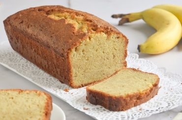 Receta de queque de plátano húmedo y esponjoso