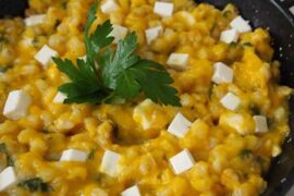 Receta de guiso de trigo peruano